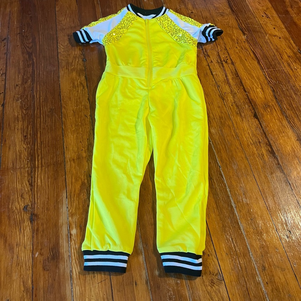 Weissman Yellow and Black Sequin Costume